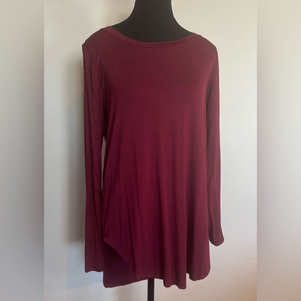 Rae Mode Women’s Long Sleeve High-Low Tunic Top